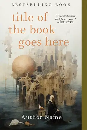 AI generated minimal non-fiction book cover