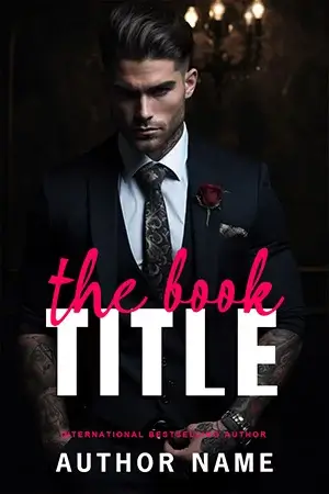 AI generated romance book cover with warm golden lighting
