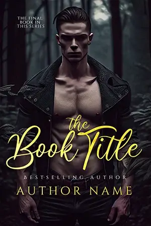 AI generated dual silhouette romance book cover