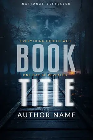AI generated thriller book cover with cinematic mood