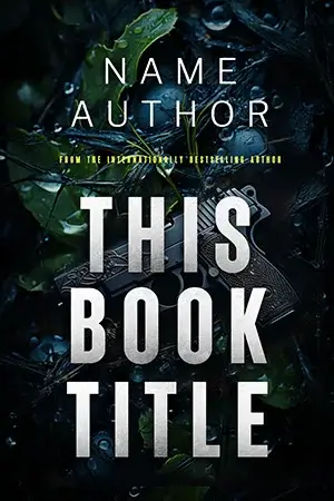 AI generated noir thriller book cover with neon glow